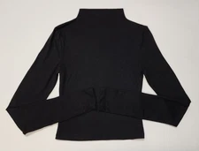 divided by H&M Womens Solid Black Long Sleeve Basic Cropped Top Size XS