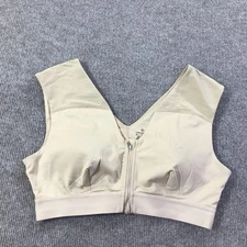 Tommie Copper Sports Bra Womens XL Zip Front Shoulder Support Activewear Gym