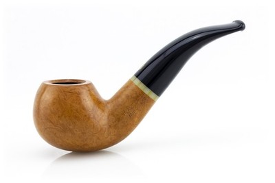SAVINELLI FIRST SMOKE PIPE 642 9mm APPLE SMOOTH CURVE AND VELVET BAG