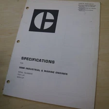 CAT  3208 MARINE INDUSTRIAL Diesel Engine Repair Service Specifications Manual