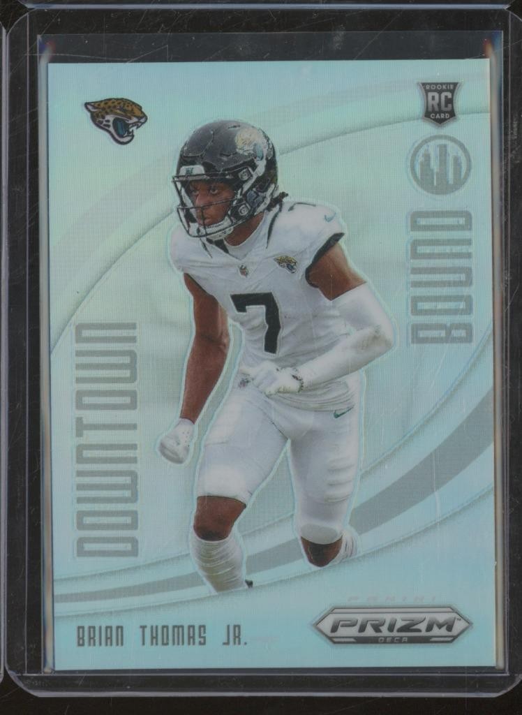 2024 Panini Prizm Deca BRIAN THOMAS JR #11 RC Rookie Downtown Bound Silver WW12