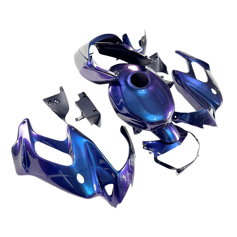 Chameleon Blue Fairings for 1997-2005 VTR1000F Super Hawk 1000 Honda Body Work — 第 3/4 张图片