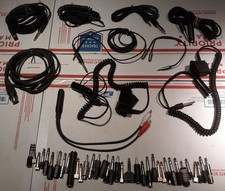 47 pc. Lot, 3.5mm 1/4" Audio Cables, Connectors Adapters.