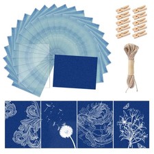 30 Pcs Cyanotype Paper Sun Print Paper Kit High Sensitivity Nature Drawing Pr...