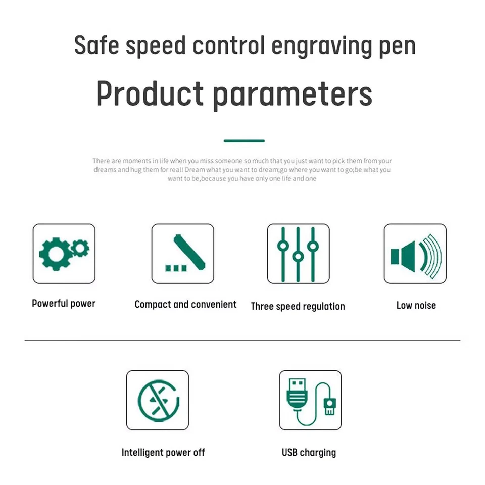 Micro Cordless Electric Engraving Pen Grinder For Carving Drilling Grinding DIY - Image 4 of 4