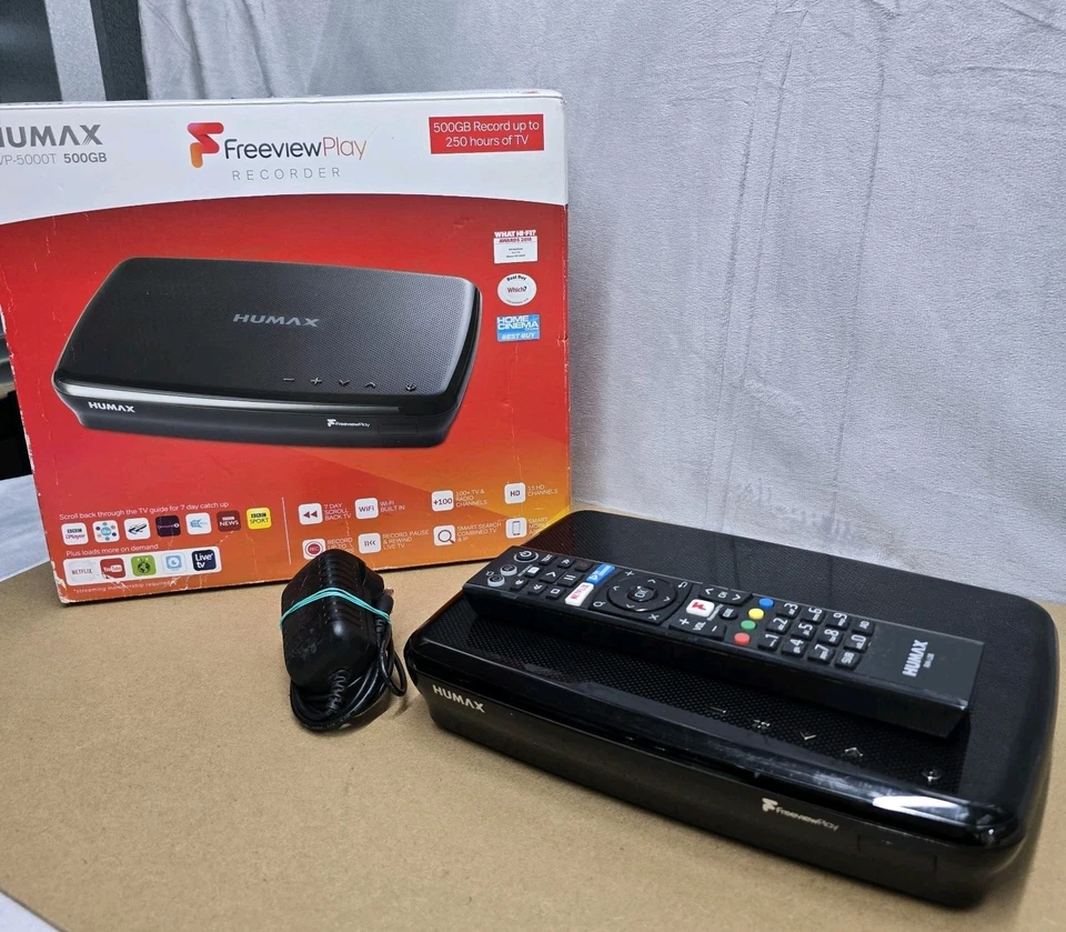 HUMAX FVP-5000T Freeview Play Smart Digital TV Recorder - Kosmetikkleidung - INFO