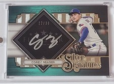 2022 Corey Seager 22/30 Topps Five Star Silver Signatures