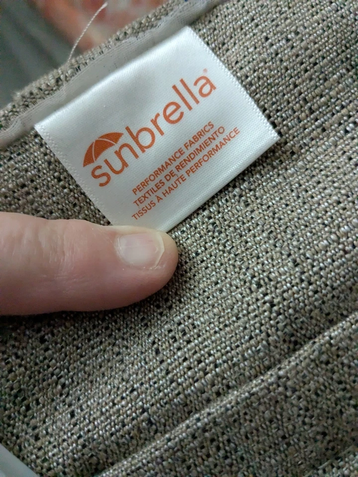 Sombrilla Exterior Patio Exterior Comedor Silla Asiento Cojín 20" Tostado Caqui Par Foto 2 de 4