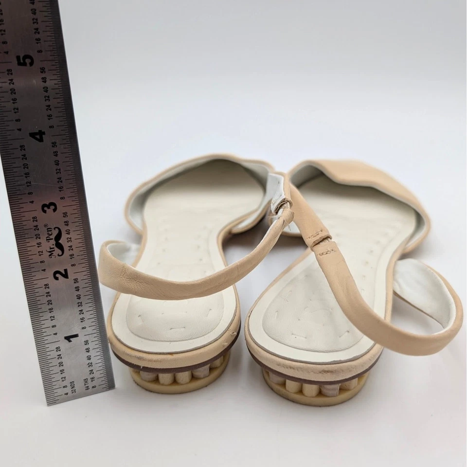 Sarto by Franco Sarto Riva Cuero Cordones Planos Para Mujer Mantequilla Talla US9.5M Foto 4 de 4