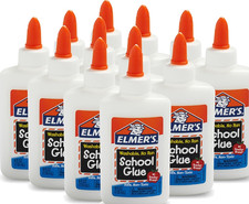 Liquid School Glue, Slime Craft, Safe and Non-Toxic, Washable, White, 4 Ounces