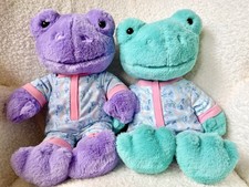 Build-A-Bear Easter Collection Purple Hops Frog And Toadally Teal Frog Bundle