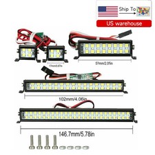 LED Light Bar Roof Light Spotlight Kits For TRX4 SCX10 D90 90048 1/10 RC Car