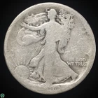 1916-P Walking Liberty Half Dollar - About Good Details Mintage of 608,000