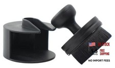 Tire Shine Applicator Brush for Car Detailing, with Stand 1 Pack