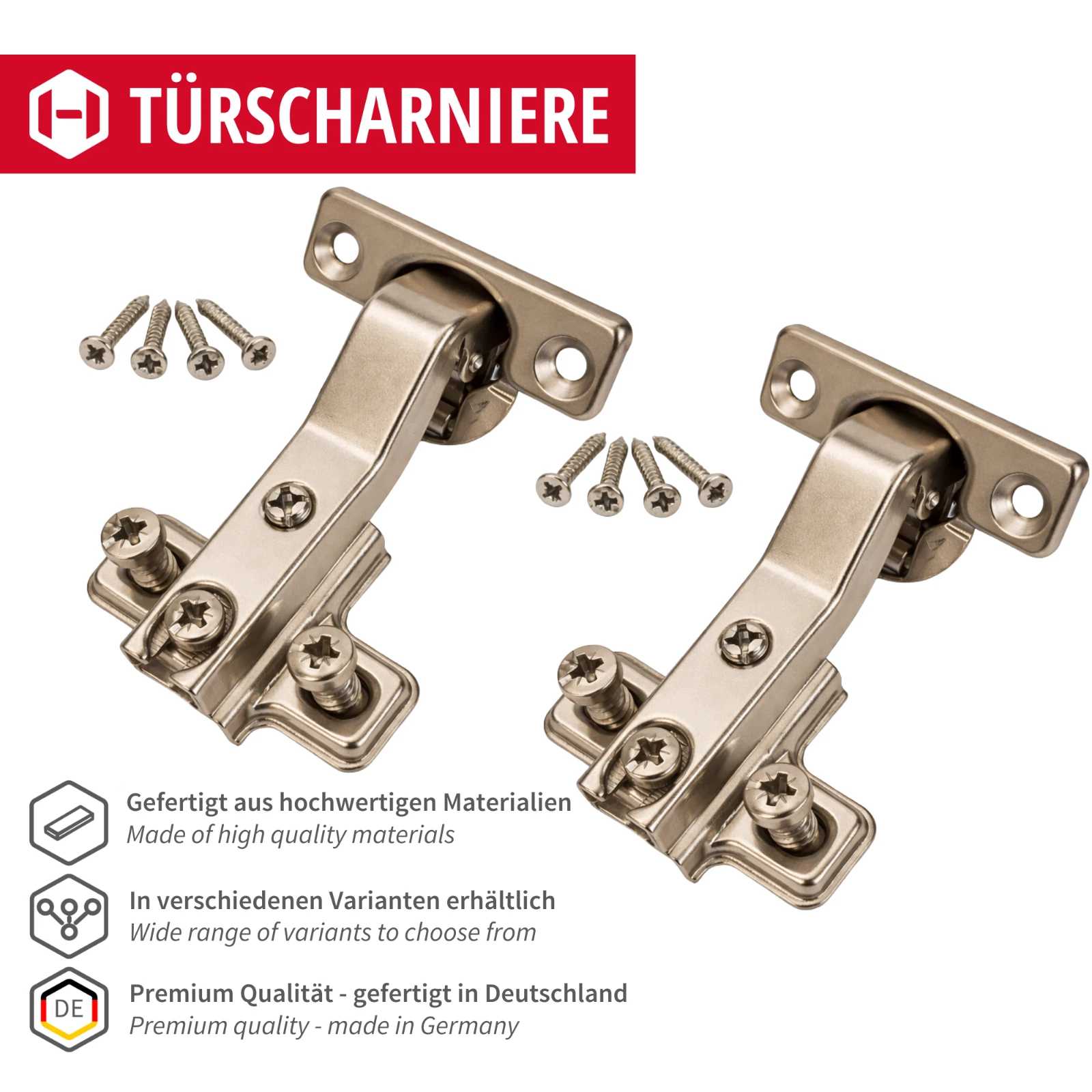 Set di cerniere nascoste