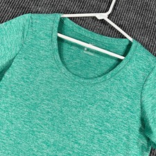 Nike Shirt Womens Medium Green Short Sleeve Dri Fit Casual Workout Active