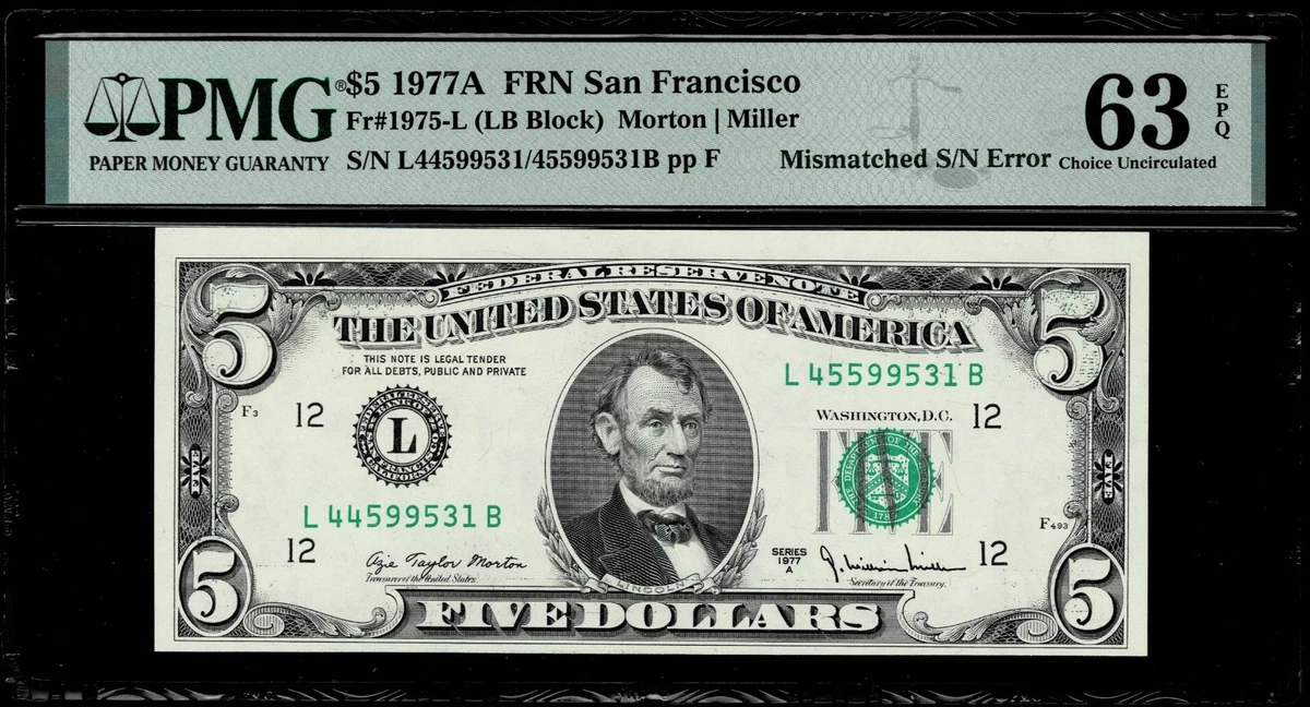 PMG $5 US Paper Money Errors for sale | eBay PMG $5 US Paper Money Errors for sale | eBay