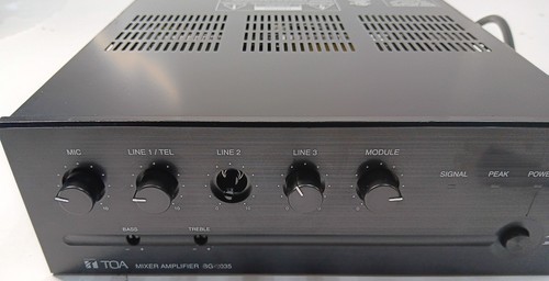 TOA Modello BG-2035 CU Amplificatore Mixer Audio 35 Watt 70 Volt Uscita Altoparlante BG2035 - Foto 2 di 10