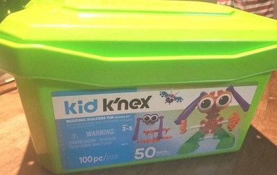 KID K NEX Budding Builders Building Set Parts Pieces Accessories 2+lbs See pics
