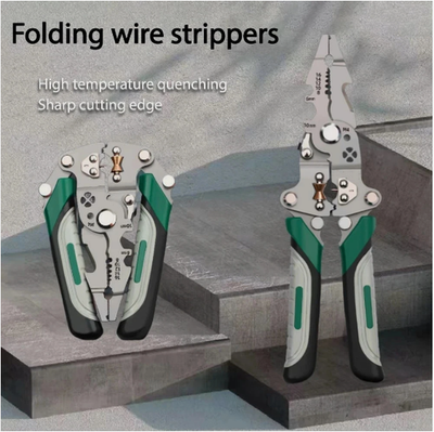 #ad #ad Foldable Wire Stripper Multifunctional Wire Stripper Crimper Cable Cutter Pliers $8.99