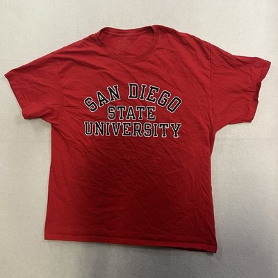 SDSU Aztecs Champion T-Shirt Men s Size XL Red Short Sleeve Graphic Print NCAA