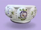 Fenton Vintage *Hand-Painted* Bowl Signed Shelly Fenton 1996 Purple Floral #15