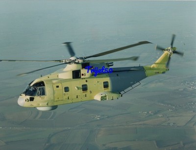 8x6 Farbfoto Westland EH-101 Merlin RN02 Jungfernflug - 1. Marine Flugzeug 97