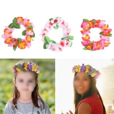 Hawaii Garland Floral Headband Assorted Color Lightweight Party Decoration