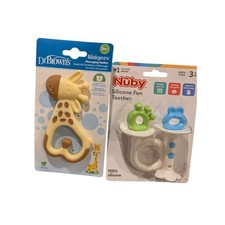 Lot of New Unused Baby Teether Toys 3 Months Silicone Gum Massager