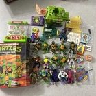 VTG Teenage Mutant Ninja Turtles TMNT 16 Figures Accessories Case Card pizza lot