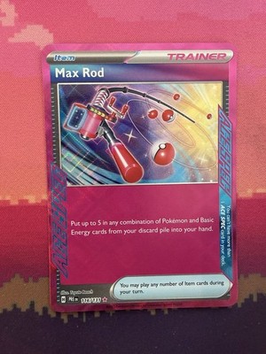 Pokemon Karte Max Rod Prismatic Evolution ACE SPEC 116/131 Near Mint