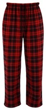 Mens Classic Checked and Space Polar Fleece Lounge Wear Pyjama Trouser Bottoms