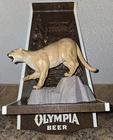 Olympia Beer Sign Vintage 3D Cougar Wildlife Bar Wall Decor Plastic