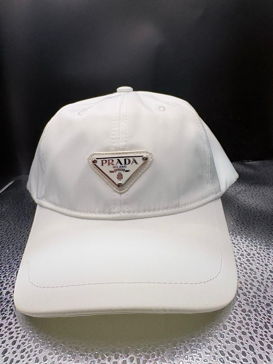 Prada White Adjustable Baseball Cap for Men Designer Casual | eBay