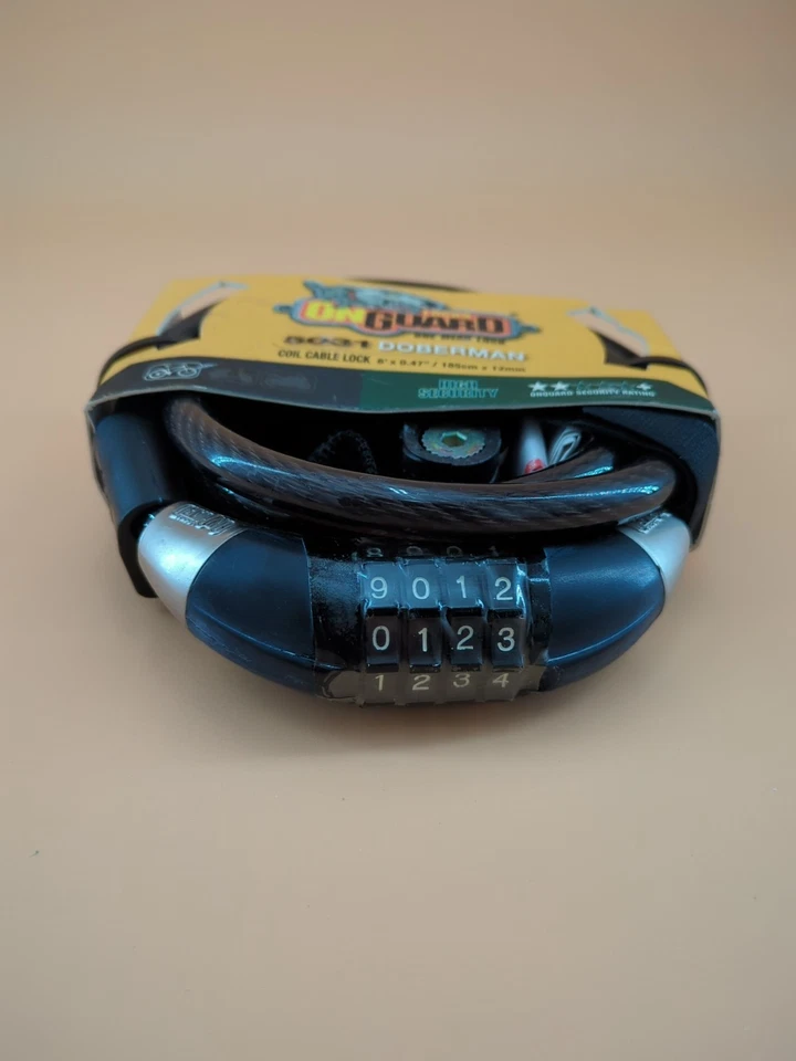 NEW Onguard 5031 Doberman Coil Cable Lock with Combination 6' x 0.47" Combo  - Image 2 of 4