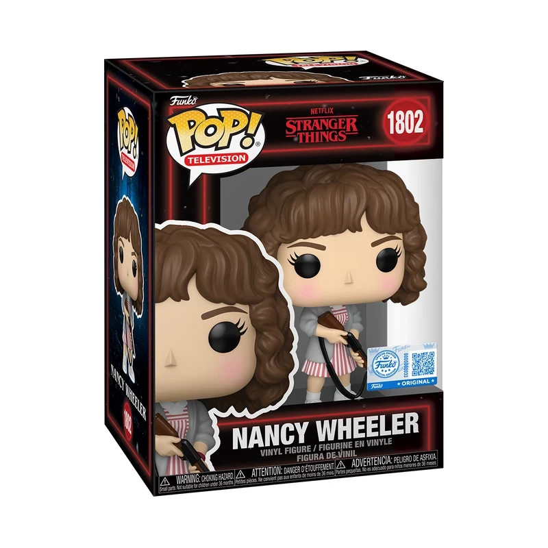 Funko Pop Stranger Things Nancy Wheeler with Shotgun#1802 Exclusive edition