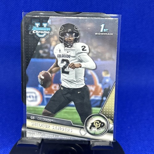 2023 Bowman Chrome U Football Shedeur Sanders 1st Bowman Rookie #16 Browns RC