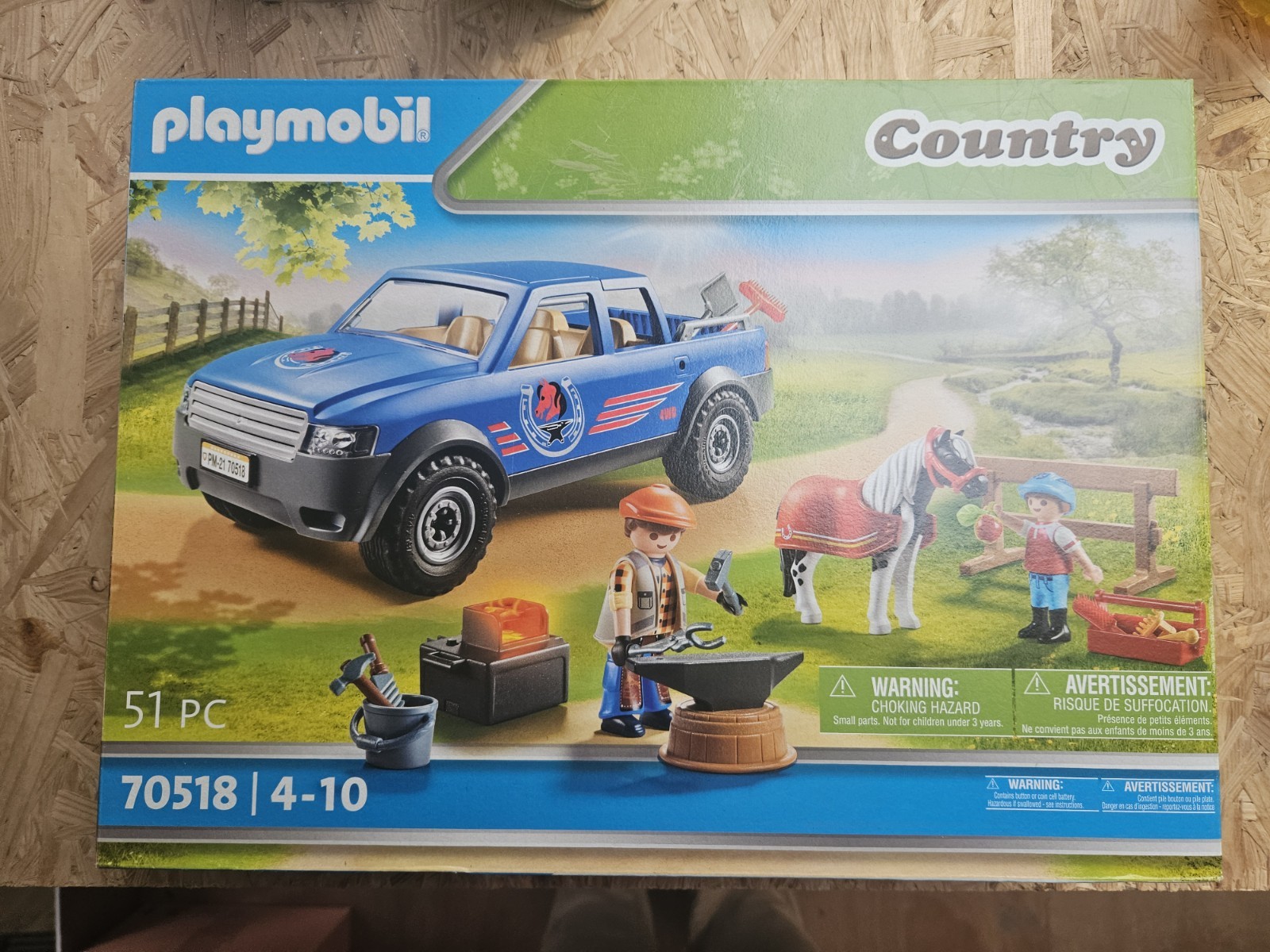 Playmobil Country 70518 Farrier Blacksmith Horses Playset New Sealed 2021