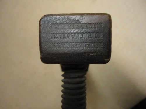Patented 1888 WP Tarbell Milford NH Woodworking Wood Clamp NICE RARE Vintage - Picture 10 of 12