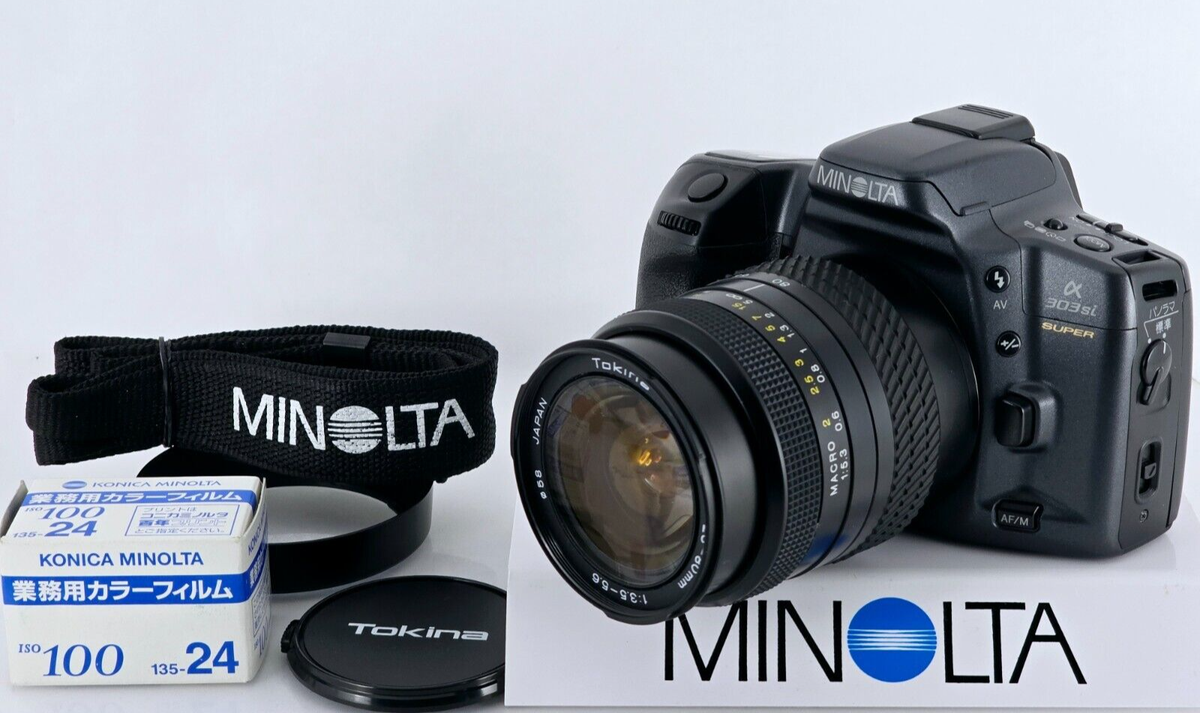 🌸[Near MINT] Minolta α a 303 si Super Film Camera Tokina AF 28
