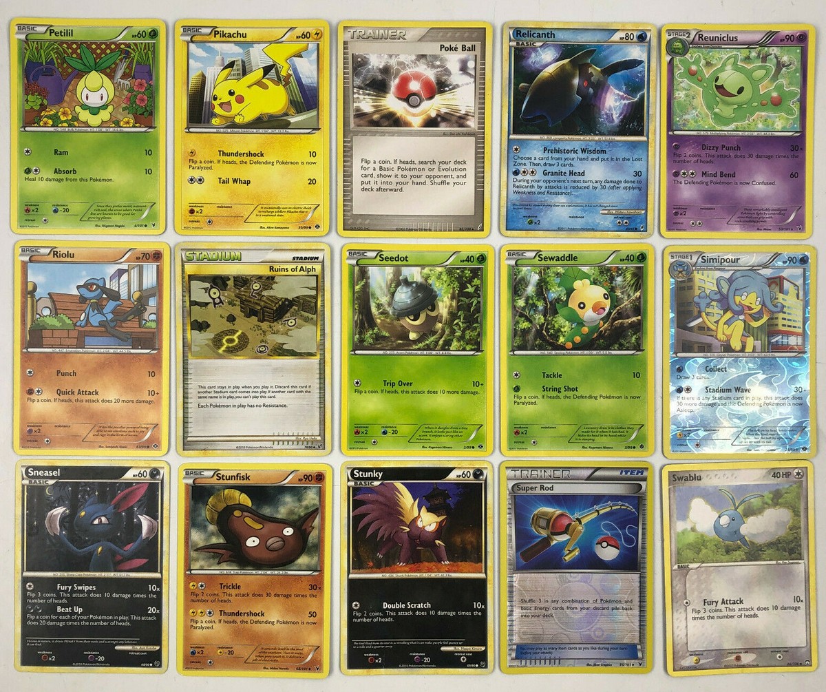 Mixed Lot of 67 Pokemon Cards, List in Description Mixed Lot of 67 Pokemon Cards, List in Description