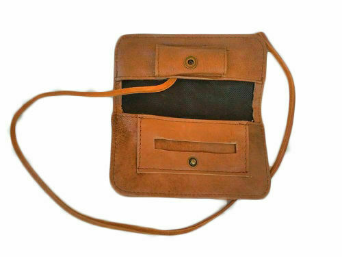 LEATHER TOBACCO HOLDER MAP HOLDER FILTERS TRIANGLE Initials free - Imagen 2 de 2