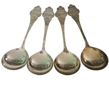 4pc 60 Silverplate & 830s Silver TH Marthinsen Norway Norwegian Spoon Lot Jaren