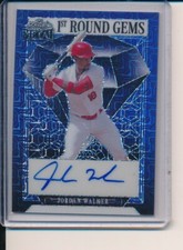 Jordan Walker 2023 Leaf Metal 1st Round Gems Blue Mojo RC Auto 1/6
