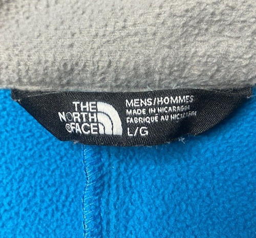 The North Face Jacket Men Large Blue Windwall Fleece Lined Hiking Outdoor Active - Picture 7 of 14