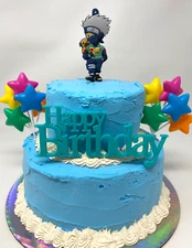 Naruto Kakashi Hatake Happy Birthday Cake Topper Set ~ BRAND NEW ~ Ships Fast