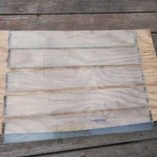 (5) Vintage Privacy Jalousie Window Replacement Glass panes jalousies set of 5