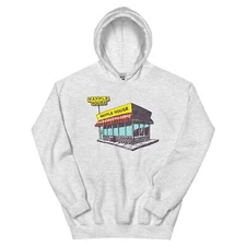 Waffle House Illustration Gray Unisex Hoodie