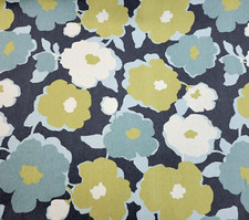 Top Floral in Charcoal BTY Robert Allen 100% Cotton Duck 54" W Floral