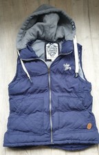 Tokyo Laundry Navy Padded Gilet Size 14 Jersey Hood